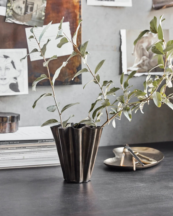 Vase, HDFlood, Antikkbrun