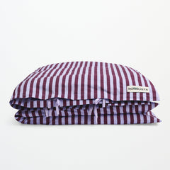 Percale dynetrekk - Wine & lavender blue