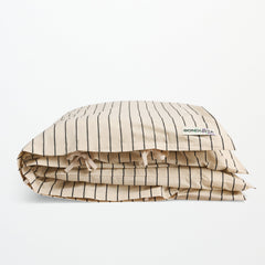 Percale dynetrekk - Creme & ink