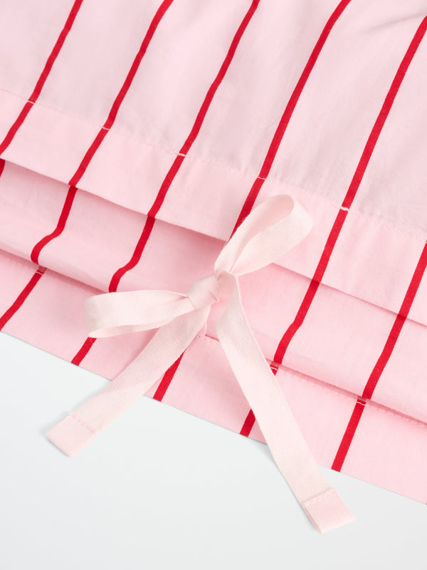 Percale dynetrekk - baby pink & ski patrol