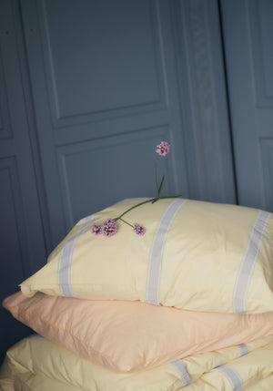 Percale putetrekk - Ivory, lavender & mint