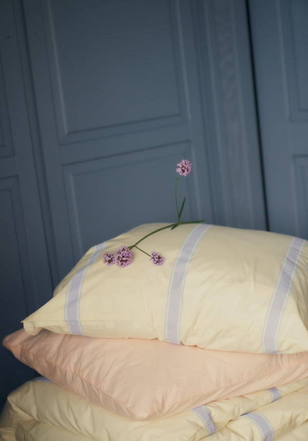 Percale putetrekk - Ivory, lavender & mint