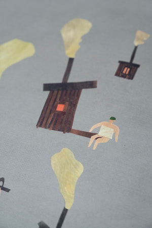 Sauna Poster 50 x 50 cm