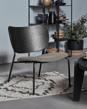 House Doctor Longo svart loungestol