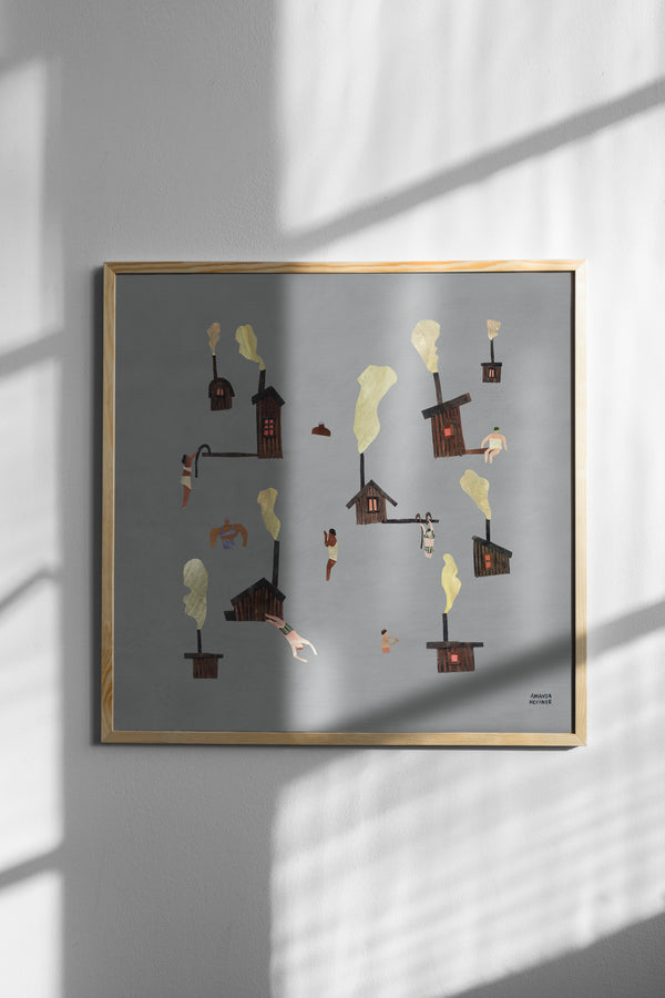 Sauna Poster 50 x 50 cm