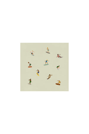 Surfers Poster 40 x 40 cm