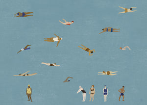 Swimmers Poster Sand