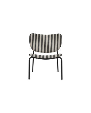 House Doctor Longo hvit/svart loungestol