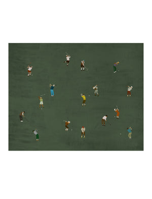 Golfers Poster 50 x 40 cm