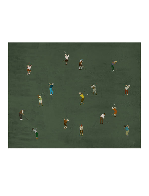 Golfers Poster 50 x 40 cm