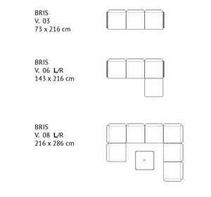 ygg&lyng Bris v.3 utesofa 73 cm x 216 cm