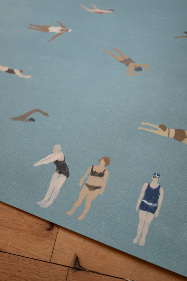 Swimmers Poster Sand