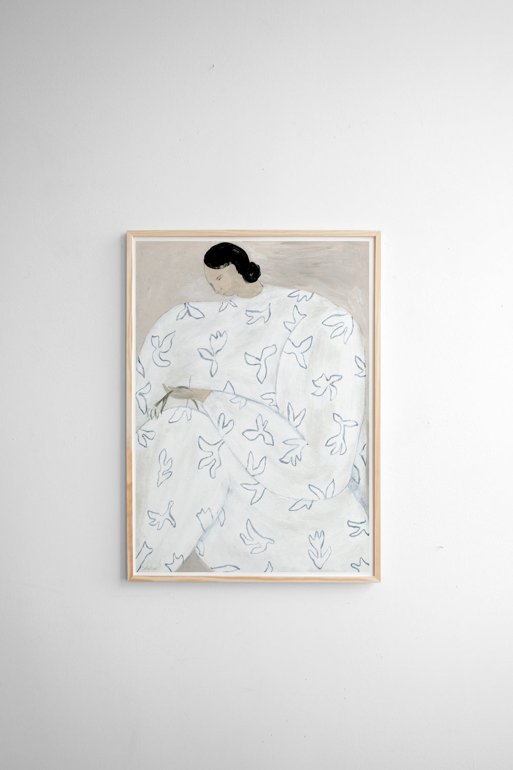 White Flower Poster 50 x 70 cm