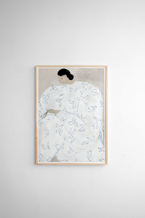 White Flower Poster 50 x 70 cm