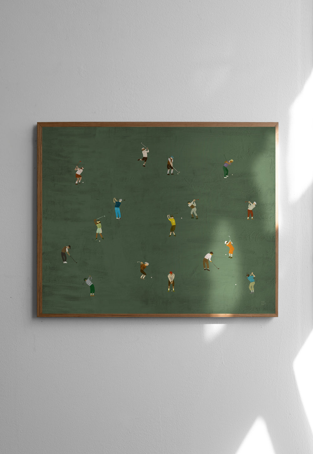 Golfers Poster 50 x 40 cm