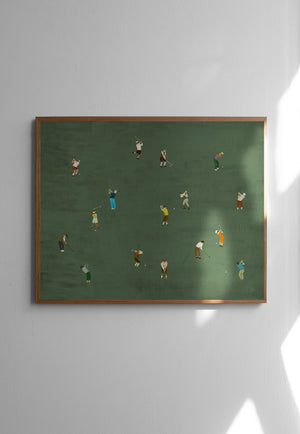 Golfers Poster 50 x 40 cm