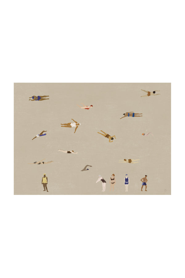 Swimmers Poster Sand