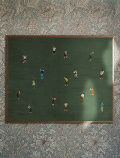 Golfers Poster 50 x 40 cm