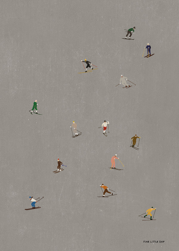 Skiers Poster