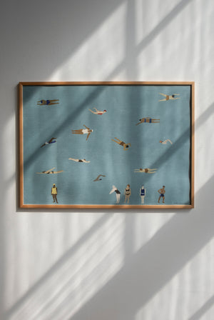Swimmers Poster Sand