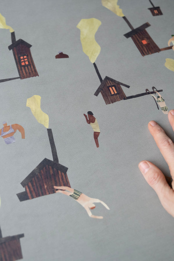 Sauna Poster 50 x 50 cm
