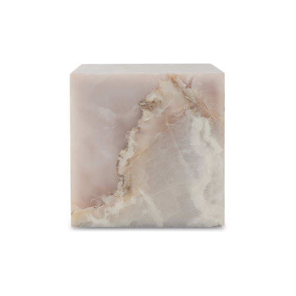 HK Living Pink onyx block table