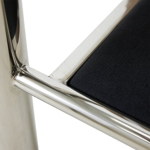 HK Living Chrome lounge armchair