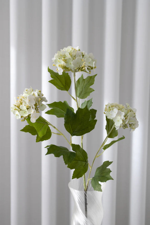 Bloom Objects Artificial Snowball Hydrangea - Off White