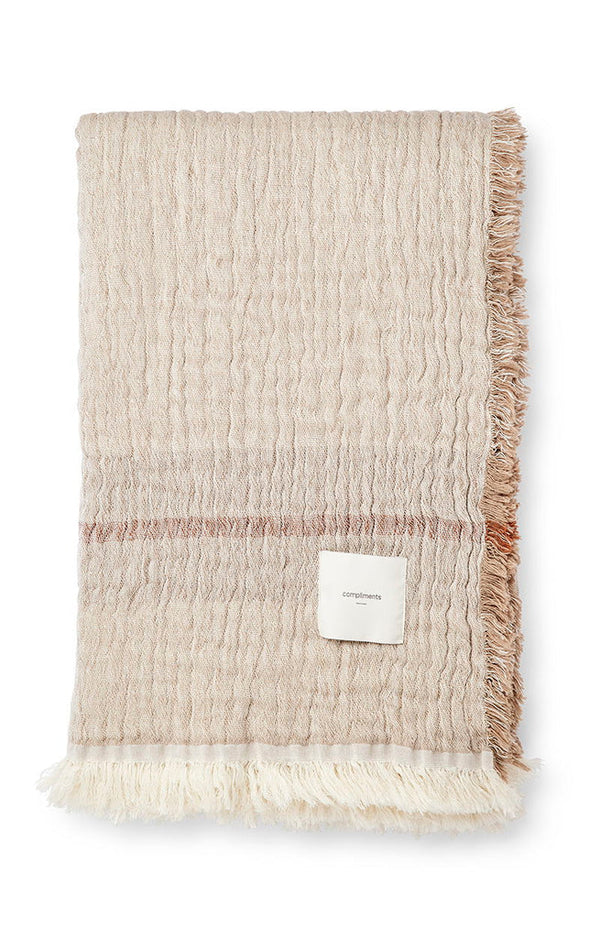 Compliments Loire Plaid 130x180 cm - Sand