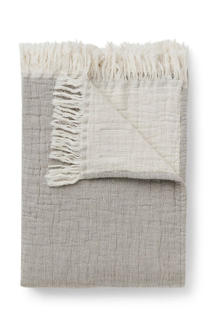 Compliments River Plaid 130x200 cm - Sand/Cream
