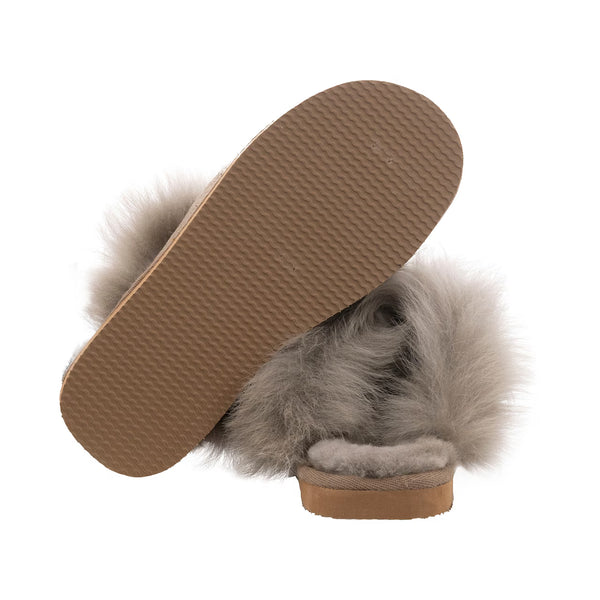 Evelina tøfler - Chestnut