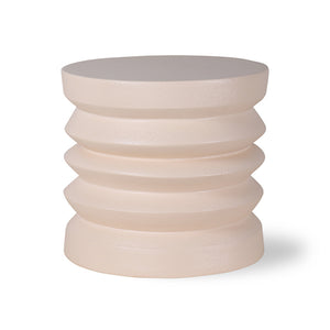 HK Living Stoneware side table cream