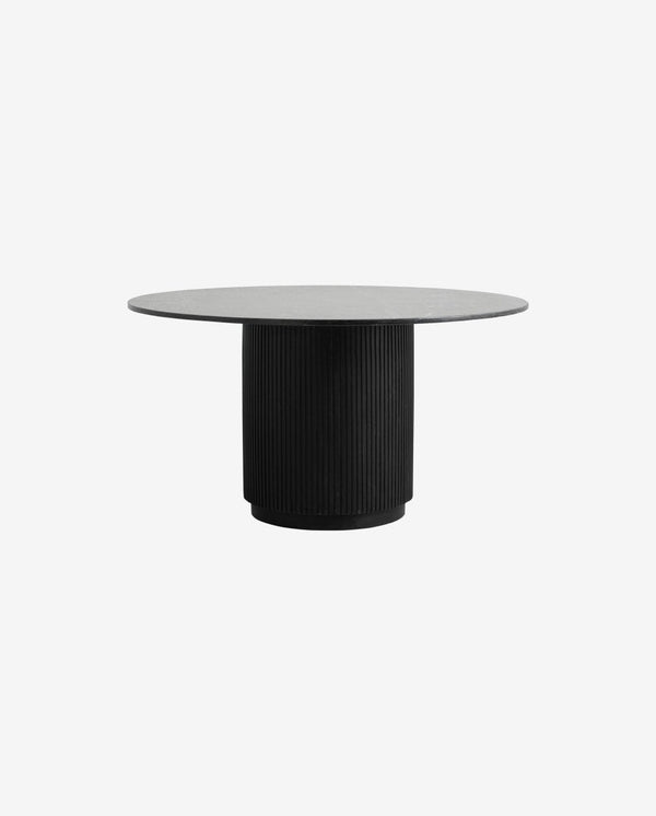 Nordal Erie Rundt Spisebord - Black Marble Top