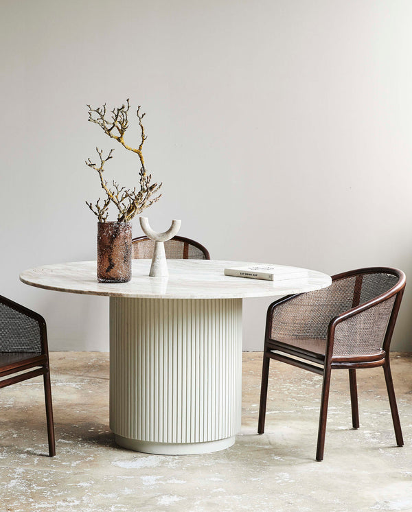 Nordal Erie Spisebord - Ivory Nature Marble