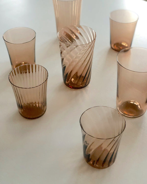 Concave Glass - 2 pk - Sepia