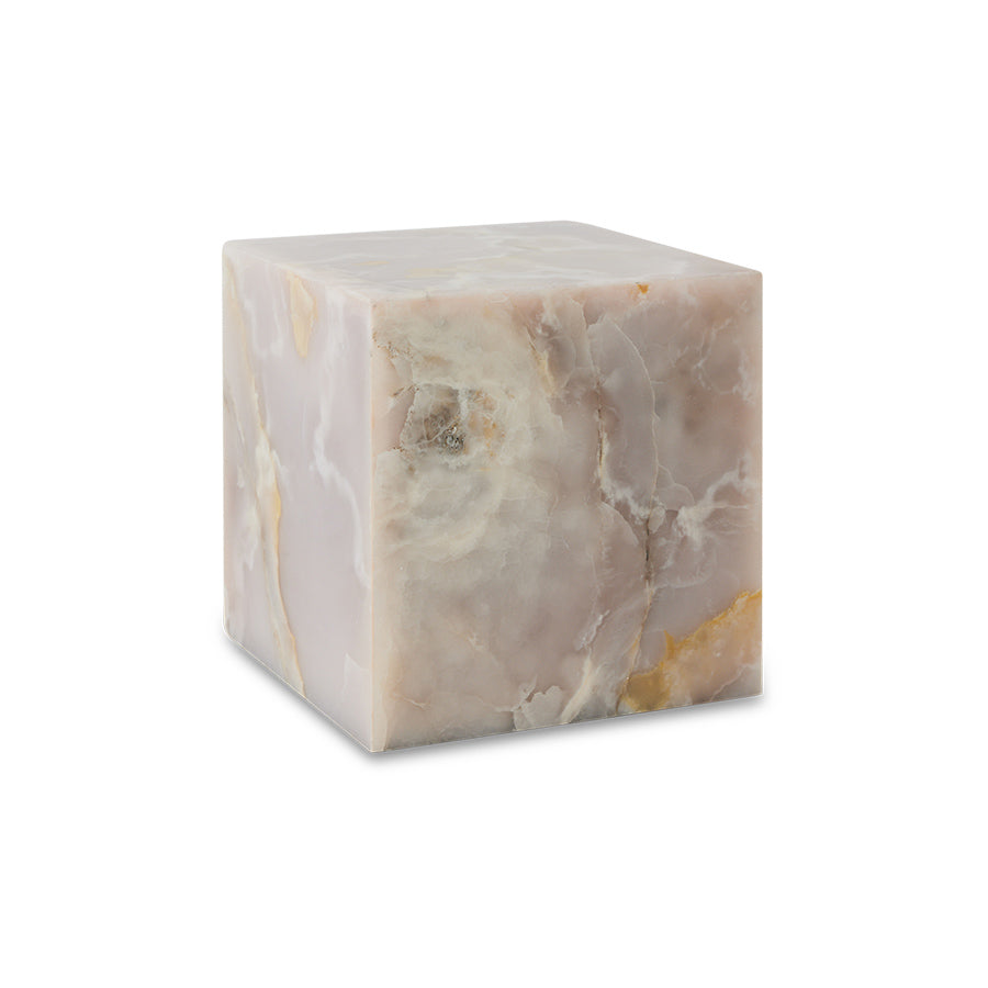 HK Living Pink onyx block table