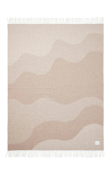 Compliments Waves Plaid 140x200 cm - Sand