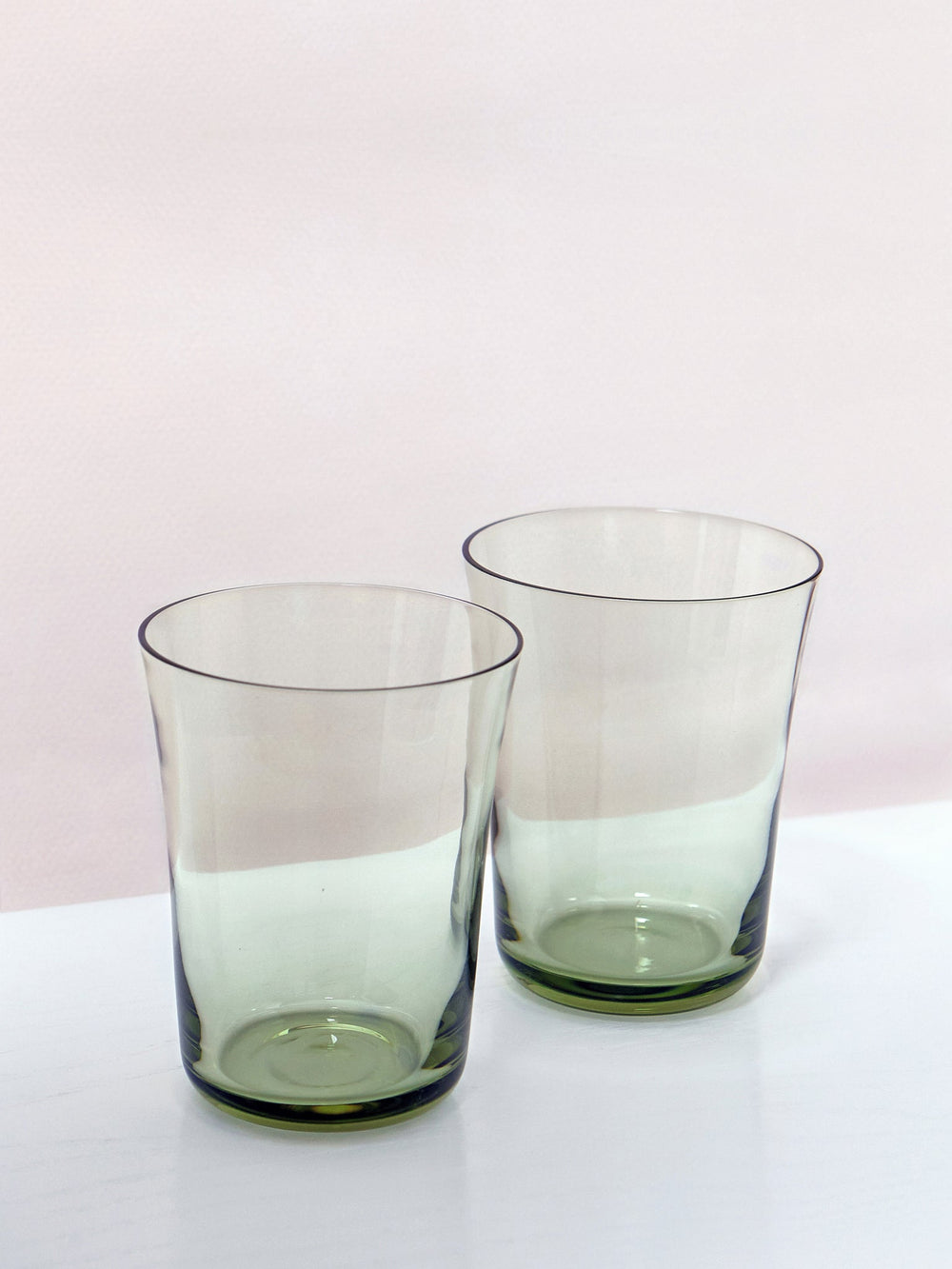 Concave Glass - 2 pk - Moss Green