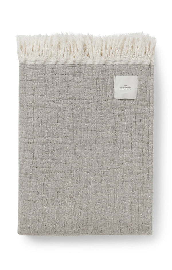 Compliments River Plaid 130x200 cm - Sand/Cream