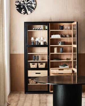 Nordal Erie Rundt Spisebord - Black Marble Top