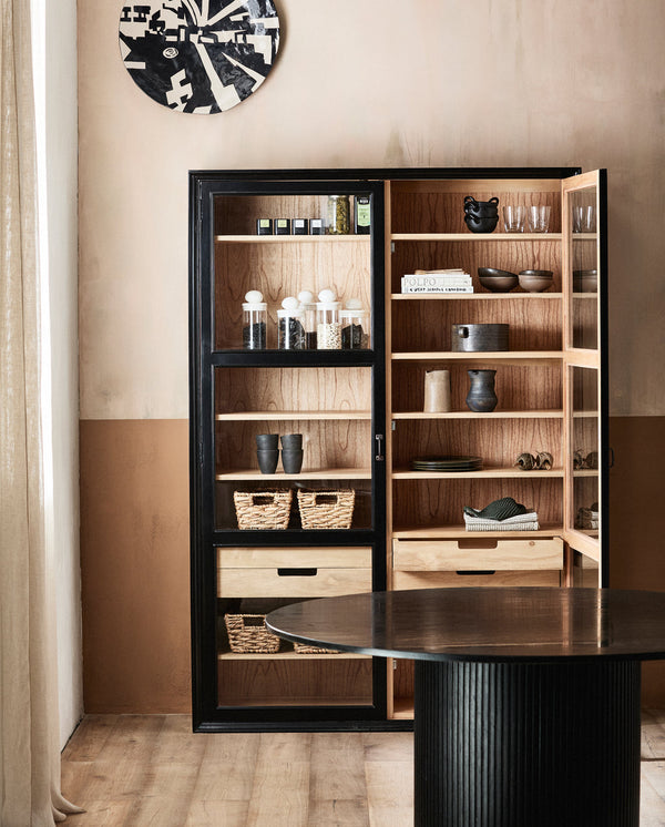 Nordal Erie Rundt Spisebord - Black Marble Top