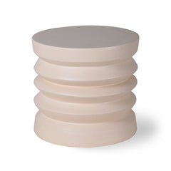 HK Living Stoneware side table cream