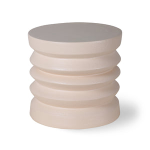 HK Living Stoneware side table cream