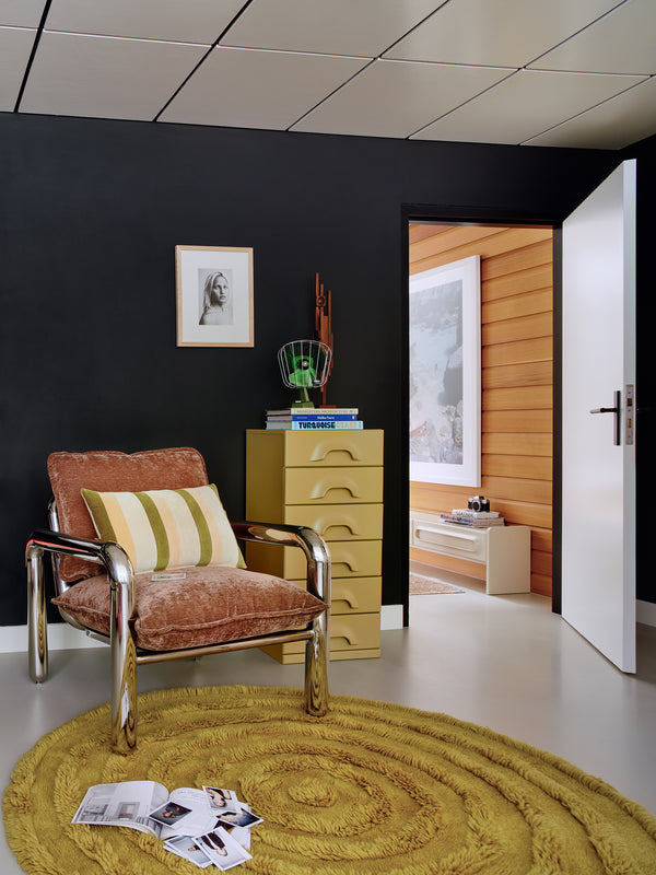 HK Living Chrome lounge armchair