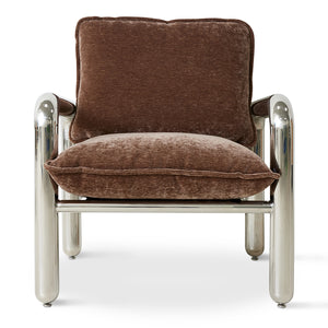 HK Living Chrome lounge armchair