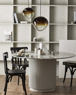 Nordal Erie Spisebord - Ivory Nature Marble
