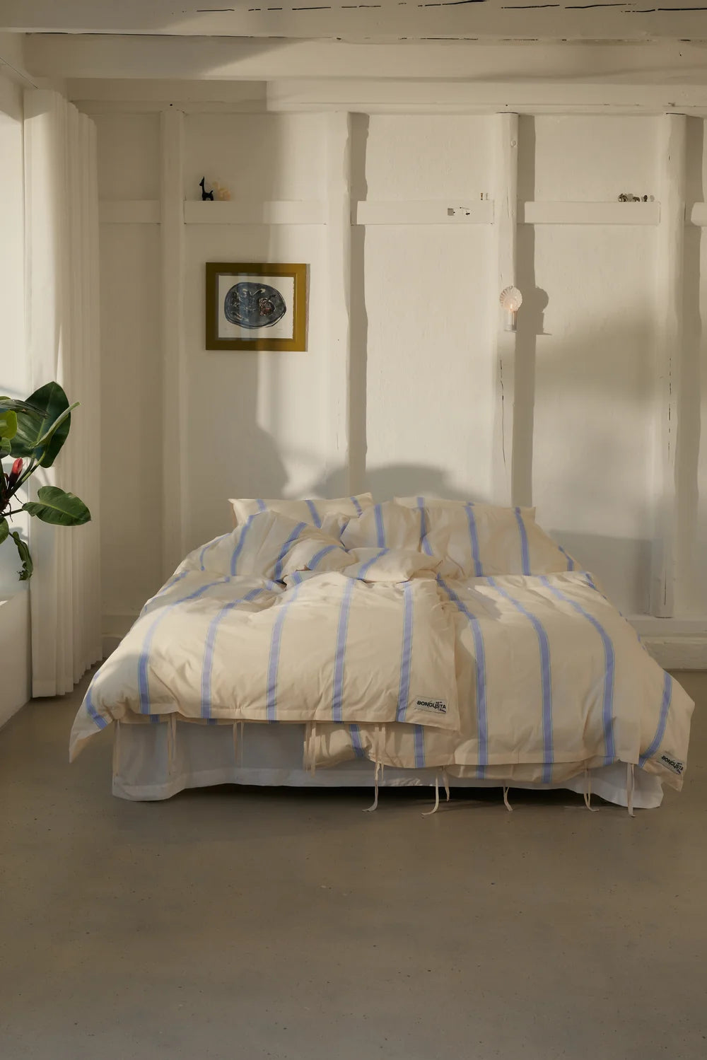 Percale dynetrekk - Ivory, lavender & mint