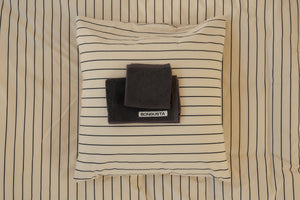 Percale putetrekk - Creme & ink