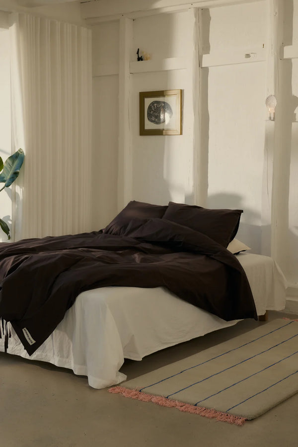 Percale putetrekk - Coffee