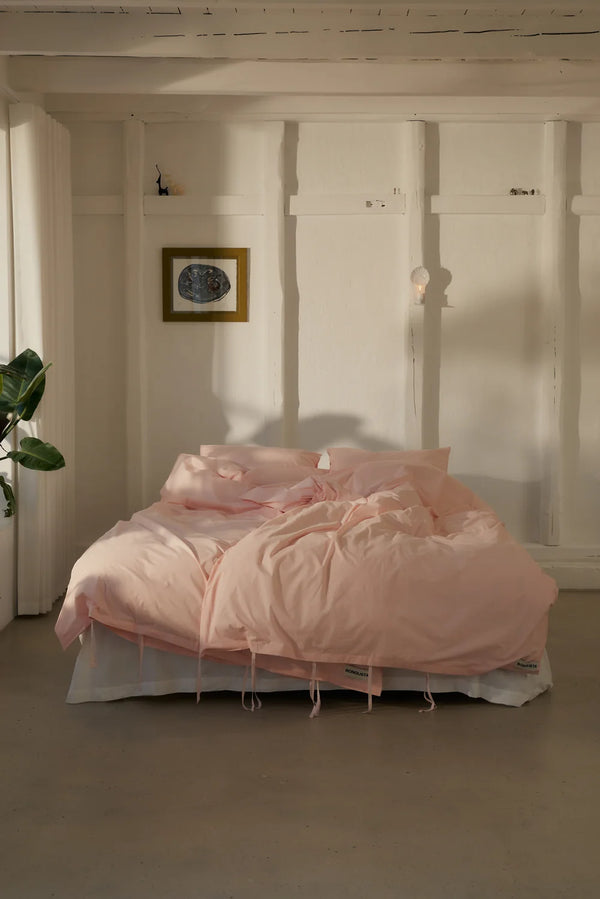 Percale dynetrekk - blush